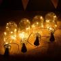 kingleder Wine Bottle USB Rechargeable LED Cork Light String, USB Powered LED Accent Light for Bedroom Living Room Wedding Party Decoration(4 Pack, Warm White)