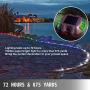 Happybuy Solar Driveway Lights with Switch - Dock Lights LED Bright Green - Solar Deck Lights with Screw Outdoor Waterproof Flat for Lake, Boat, Marine, Warning