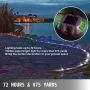 Happybuy Solar Driveway Lights with Switch - Dock Lights LED Bright Green - Solar Deck Lights with Screw Outdoor Waterproof Flat for Lake, Boat, Marine, Warning
