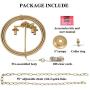 KSANA Gold Orb Chandelier, Modern Globe 3 Light Fixture for Dining & Living Room, Bedroom, Foyer and Kitchen