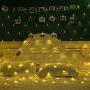 100 Led Net Curtain Fairy Light String Warm White Battery Powered, 8 Modes Remote Timer Dimmable Garden Patio Mesh Lighting for Bush Deck Fence Wall Party Wedding Christmas Decor (4.9ft x 4.9ft)