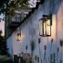 Outdoor Wall Lantern, Exterior Waterproof Wall Sconce Light Fixture, Matte Black Anti-Rust Wall Mount Light with Clear Glass Shade, E26 Socket Wall Lamp for Porch Entryway Doorway (Bulb Not Included)