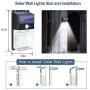 KOMINT Solar Lights Outdoor, Solar Motion Sensor Light 228 LEDs Solar Outdoor Lights IP65 Waterproof Outdoor Solar Wall Lights for Patio Garden Fence Backyard Garage(2 Pack)