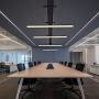 FangYanMei Modern Chandelier Atmosphere Creative Personality Pendant Light Living Room Dining Room Nordic line Dining Room Hanging Lamp Fixture (Black) dimmable with Remote Control