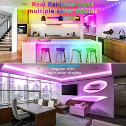 Militisto Rainbow LED Light Strips - App Control Dreamcolor RGBIC LED Strip Lights 32.8ft (1-Pack) - Music Sync LED Lights for Bedroom,Aesthetic Room Decor,Smart Home, Home Decorations, Dorm Decor