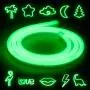 Oxsaml Neon Signs for Wall Decor, 5 FT Neon Lights Led Signs for Bed Room, Flex Led Neon Light Sign Led Lightning Gift Party Room Decoration (Green)