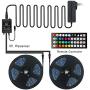 65.6FT LED Strip Light,RUISHINE Ultra-Long 20M RGB LED Light Strip Sync to Music,600 LEDs Flexible Color Changing Rope Lights with 44 Keys Remote for Party, Bedroom and Home Decoration