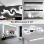 LE 32.8ft LED Strip Light, Dimmable Vanity Lights, 6000K Super Bright LED Tape Lights, 600 LEDs SMD 2835, Strong 3M Adhesive, Suitable for Home, Kitchen, Under Cabinet, Bedroom, Daylight White