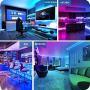 50FT/15M LED Strip Lights, Goadrom RGB LED Light Strip Music Sync RGB LED Strip, 5050 Color Changing LED Strip Light 44-Key Remote, Sensitive Built-in Mic, LED Lights for Bedroom Home Party(3x16.4FT)
