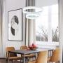 ROYAL PEARL LED Pendant Light Modern Chandelier 5400lm 60W Flush Mount Pendant Lamp for Living Room Bedroom Office, 6000k