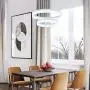 ROYAL PEARL LED Pendant Light Modern Chandelier 5400lm 60W Flush Mount Pendant Lamp for Living Room Bedroom Office, 6000k