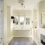Modern Mid-Century Gold Clear Glass Ceiling Lights Brass 14'' Wide Semi Flush Mount Ceiling Lighting Fixture for Bedroom Kitchen Hallway Bathroom