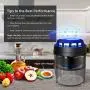 Fly Trap FLASHVIN Mosquito Trap Fruit Fly Trap Indoor Bug Zapper Mosquito Killer with UV Trap Automatic Intelligent Light Induction with Sticky Glue Boards for Home Kitchen No Zapper