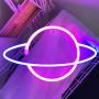 iceagle Planet Light Neon Signs Neon Lights for Wall Decor,USB or Battery LED Signs for Bedroom, Decorative Neon Light Sign for Christmas,Birthday Party, Living Room, Girls,Kids Room