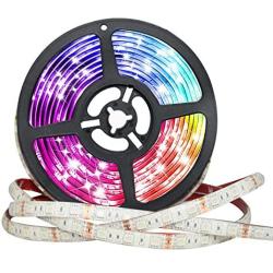 Led Strip Lights, 16.4ft Flexible Color Changing LEDs Light Strips，5050 300LEDs Tape Lights with Remote IP65 Waterproof 12V Power Supply for Home, Bedroom, Kitchen, DIY Decoration