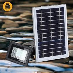 Solar Flood Lights Outdoor Led Lights Solar Powered Floodlights with 7.5'' X 11.4'' Light Sensor Solar Panels Dual 42LEDs IP65 Waterproof Lamps for Shed,Barn,Sign,Billboard,Pool,Flag Pole Lighting