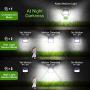 Claoner Solar Lights Outdoor, [128 LED/8 Packs] Solar Motion Lights 3 Working Modes Solar Wall Lights with 270°Wide Angle Wireless IP65 Waterproof Motion Sensor Security Lights for Yard Garage Deck