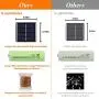 Solar String-Lights Outdoor, 2-Pack Upgraded 8 Modes&Total 480 LED Starbright Solar Light with 1200 Mah Battery Backup,157Ft Solar-Fairy-Light Outdoor for Garden Patio Decorations-Warm White