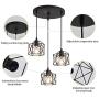 UOFUS Pendant Lighting Cluster Lights for Kitchen Island Lights Dining Room Lighting Fixture Hanging Chandelier Adjusable