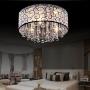 DINGGU 4 Lights Flush Mounted Modern Drum Ceiling Light Chandelier Lamp Fixtures Rain Drop Decoration