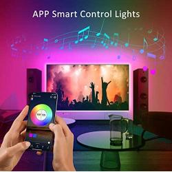 COSITA LED Strip Lights, 32.8ft RGB Smart WiFi LED Light Strip with 24 Keys IR Remote and and App Controlled, 5050 Flexible Color Changing Waterproof Led Rope Lights for TV Backlight,Bedroom,Party