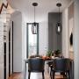 Mini Chandelier Pendant Lighting Fixture for Kitchen Island Hallway Dining Room Design, Black Basket Ceiling Lights Industrial Lightings Black