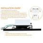 Cloudy Bay 120V Dimmable LED Step Light, 3000K Warm White 3W 100lm,Indoor/Outdoor Stair Light,Oil Rubbed Bronze Finish