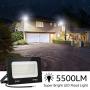 Olafus 2 Pack 50W LED Flood Lights Outdoor, 5500lm Outside Floodlights, IP66 Waterproof Exterior Security Light, 5000K Daylight White Super Bright Durable Outdoor Lighting for Yard Stadium Lawn