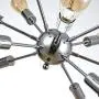 mirrea Sputnik Chandelier Vintage Edison Light Fixture Industrial Starburst Lighting with 12 Lights Chrome Finished Metal