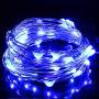Alkbo Battery String Lights,Fairy Lights for Bedroom Wedding Party Christmas Halloween,10Ft 30LEDs (Blue)