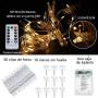 Anpro 50 LED Photo Clip String Lights- 5M Fairy Light Photo Clips, LED Photo Lights Pegs for Bedroom Decoration，Hanging Photo, Notes, Wedding, Party, Operated by 3X AA Battery(NOT Included)