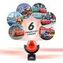 Projectables, 6-Image, Cars LED Night Light, Plug-In, Dusk-to-Dawn, for Kids, Lightning McQueen, Mater, Holly on Ceiling, Wall, or Floor, 11740