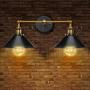 Industrial Bathroom Vanity Wall Light, Licperron E26 Farmhouse Vintage Wall Sconce Lighting, Rustic Vanity Light Fixture for Bathroom Bedroom Kitchen Living Room(2 Lights)