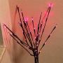 AMARS 2 Pack Decorative LED Lighted Branch Lights Battery Operated Pink Home Artificial Branches Decoration for Living Room, Vase, Bedroom, Room (29.5 Inches, 20 LEDs)