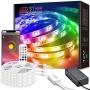 LED Strip Lights, Mixi 65.6ft 600 Lights LED Light Strips Color Changing 5050 RGB with Bluetooth Music Sync App Remote Controller, Wall Lights, Rope Lights, Bedroom Decor