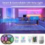 GSBLUNIE Smart WiFi LED Strip Lights,32.8ft RGB Color Changing Light Strips,LED Tape Lights with App Controlled,12V Power Supply,Sync to Music LEDs Lights for Bedroom,TV Backlight, Kitchen,Home