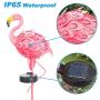 Solar Flamingo Garden Lights, NIORSUN Metal Flamingo Stake Outdoor Art Decorations IP65 Waterproof for Christmas Decor, Garden, Pathway, Courtyard, Lawn