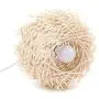 Rattan Pendant Light, Bamboo Shades Creative Bird Nest Wooden Hanging Ceiling Lamp Pendant Light Cover, Chandelier Light for Kitchen Island, Dining Room,Bar, Coffee Shop, Hallway (with no Bulb) (40CM)