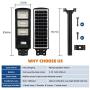 LANGY 90W Solar Powered Street Light Outdoor,180 LED 10000 Lumen W/Light Control, Sensitive PIR Motion Sensor, Dusk to Dawn Security Led Flood Light for Square,Yard, Garden,Basketball Court