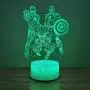 Spiderman Night Light for Kids Table Spiderman Lamp Christmas Present, 3D LED Illusion Lamp for Boys Bedroom Room Decoration, Remote Control Nightlight and Touch Light up (Spiderman Light)