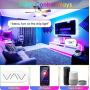 LED Strip Light 32.8 FT, Smart WiF Light Strip Work with Alexa Google Assistant, Music Sync TV Backlight Tape Gaming Light 16 Million Color RGB Rope Light for Bedroom Home Bar Party Christmas