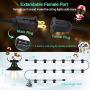LED Outdoor String Lights 48FT Cafe Lights, Plastic Vintage Edison Bulbs,15 Sockets and Loops, Shatterproof and Waterproof, ETL&Commercial Grade, for Garden Backyard Christmas Party LED Outdoor String Lights 48FT Cafe Lights, Plastic Vintage Edison Bulbs,15 Sockets and Loops, Shatterproof and Waterproof, ETL&Commercial Grade, for Garden Backyard Christmas Party