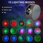 Galaxy Projector, Star Projector, Galaxy Light, Planetarium Projector, Starry Night Light Projector, Galaxy Projector for Bedroom, Night Sky Projector with Brightness Adjustment & 15 Light Modes