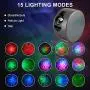 Galaxy Projector, Star Projector, Galaxy Light, Planetarium Projector, Starry Night Light Projector, Galaxy Projector for Bedroom, Night Sky Projector with Brightness Adjustment & 15 Light Modes
