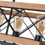 OYI 1 Farmhouse Hanging Fixture Retro Ceiling Light, Brown