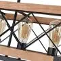 OYI 1 Farmhouse Hanging Fixture Retro Ceiling Light, Brown