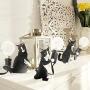 Wangda ❊gr8iejierg Luxury Mini Cat-Table Lamps, for Bedroom Bedside Living Room Wall Sconce Light Black/White,Mini Cat Desk Lamp Lights(US) (C)