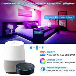 Alexa LED Strip Lights 65.6ft, LUMAND Smart WiFi RGB Light Strips with App and Remote Control,Music Sync Color Changing Light Kit for Bedroom Home Party Decoration
