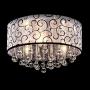 DINGGU 4 Lights Flush Mounted Modern Drum Ceiling Light Chandelier Lamp Fixtures Rain Drop Decoration
