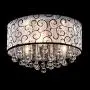 DINGGU 4 Lights Flush Mounted Modern Drum Ceiling Light Chandelier Lamp Fixtures Rain Drop Decoration